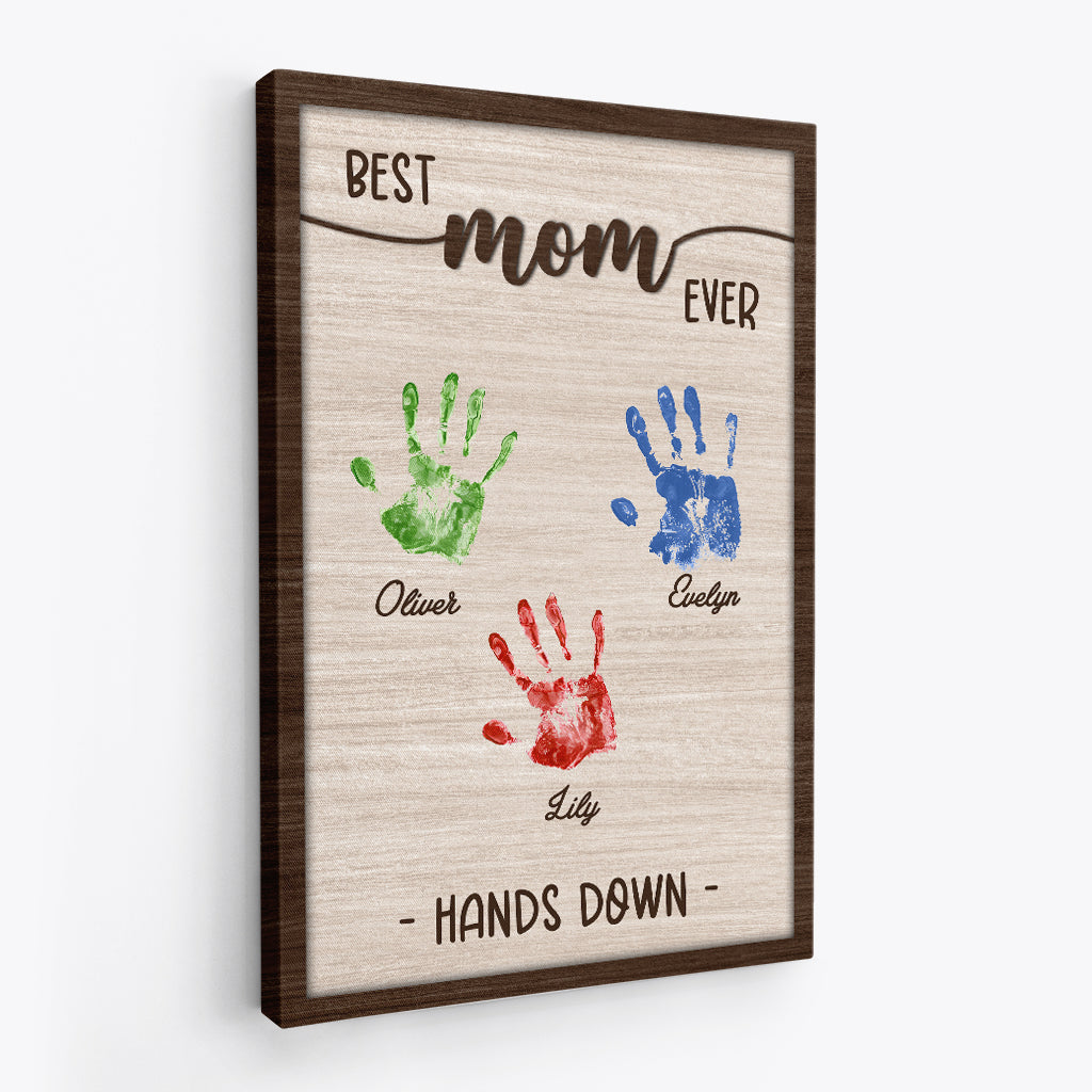 4744CUS2 personalized dad canvas art best dad ever print 4744C3QAB