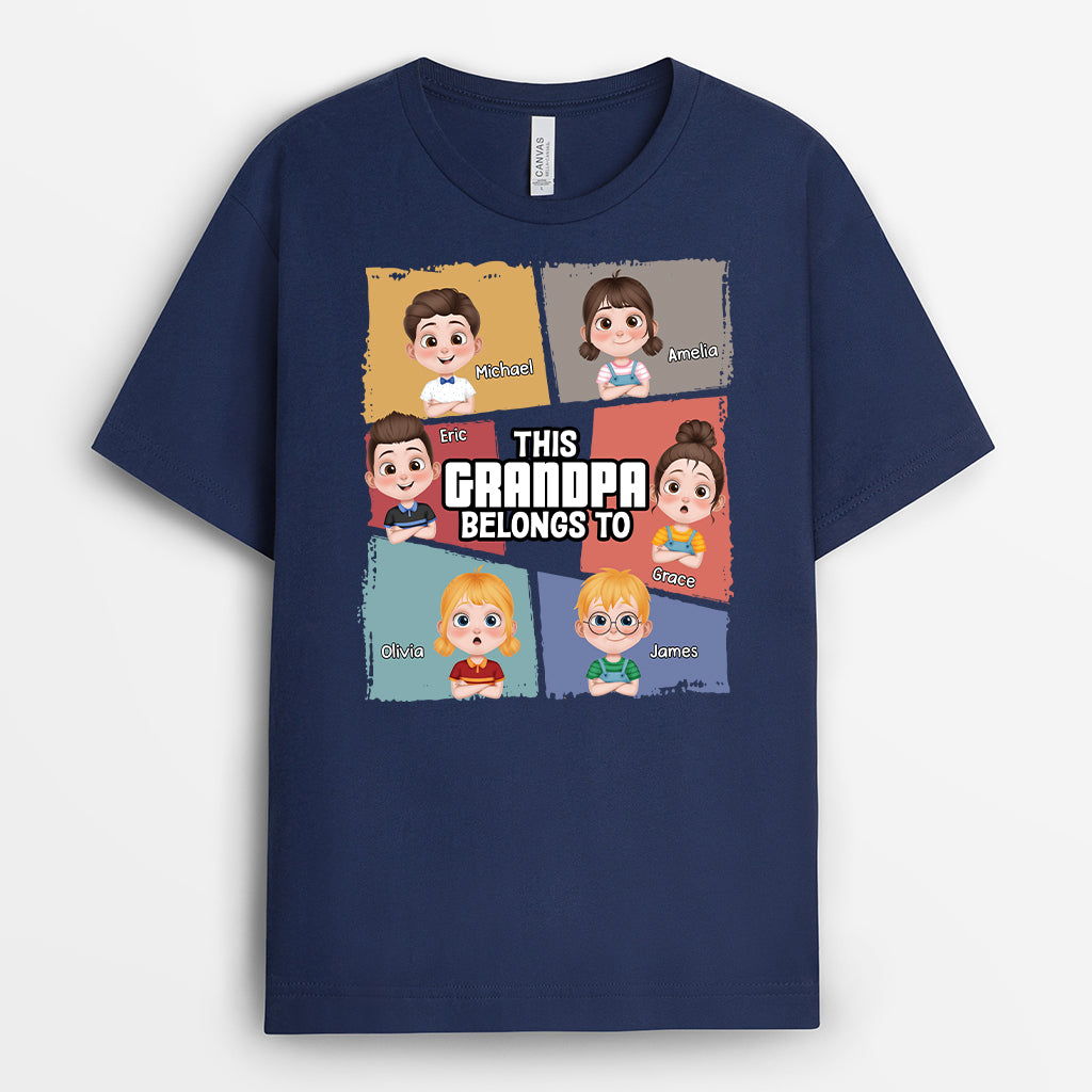 4758AUS2 customized dad gifts for fathers day this dad belongs to shirt 4758A8HTB