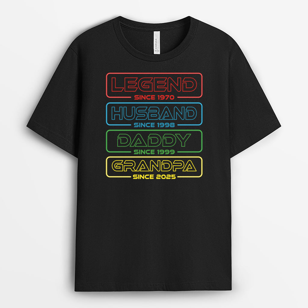 4760AUS1 personalized grandfather gift legend husband dad grandpa shirt 4760AK8NB