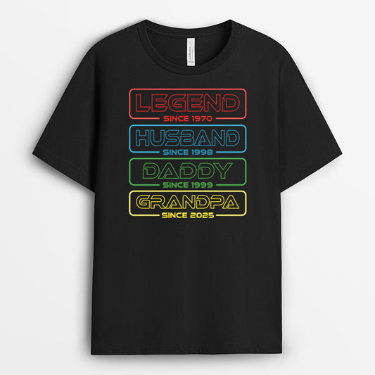 4760AUS1 personalized grandfather gift legend husband dad grandpa shirt 4760AK8NB