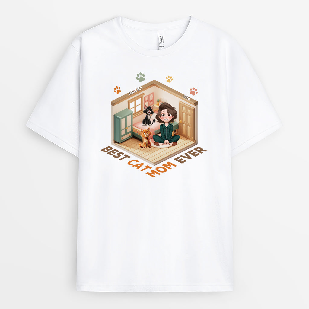 4775AUS1 personalized cat gifts for cat lovers best cat dad ever shirt 4775A5M0D