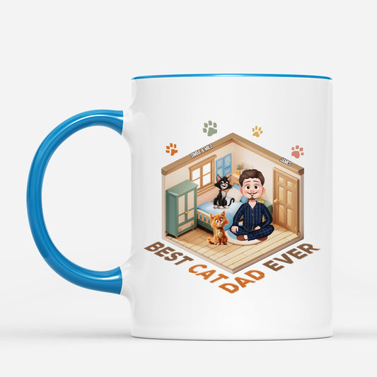 4775MUS2 personalized cat gifts for humans best cat dad ever mug 4775M5M0D