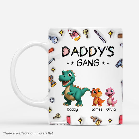 4781MUS1 3d printing effect personalized dinosaur gifts mugs for dad 4781M3T5B