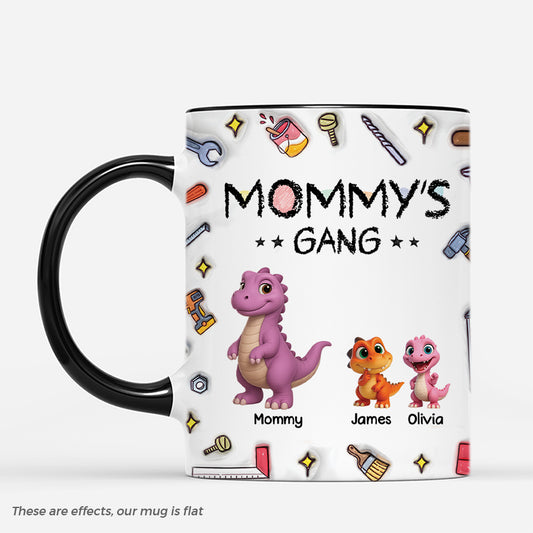 4781MUS2 3d printing effect personalized dinosaur gifts mugs for dad 4781M3T5B