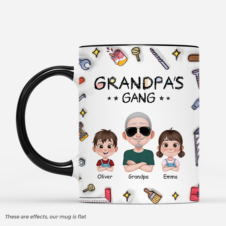 4785MUS2 3d printing effect personalised dad coffee mug fathers day gift 4785MKT0B