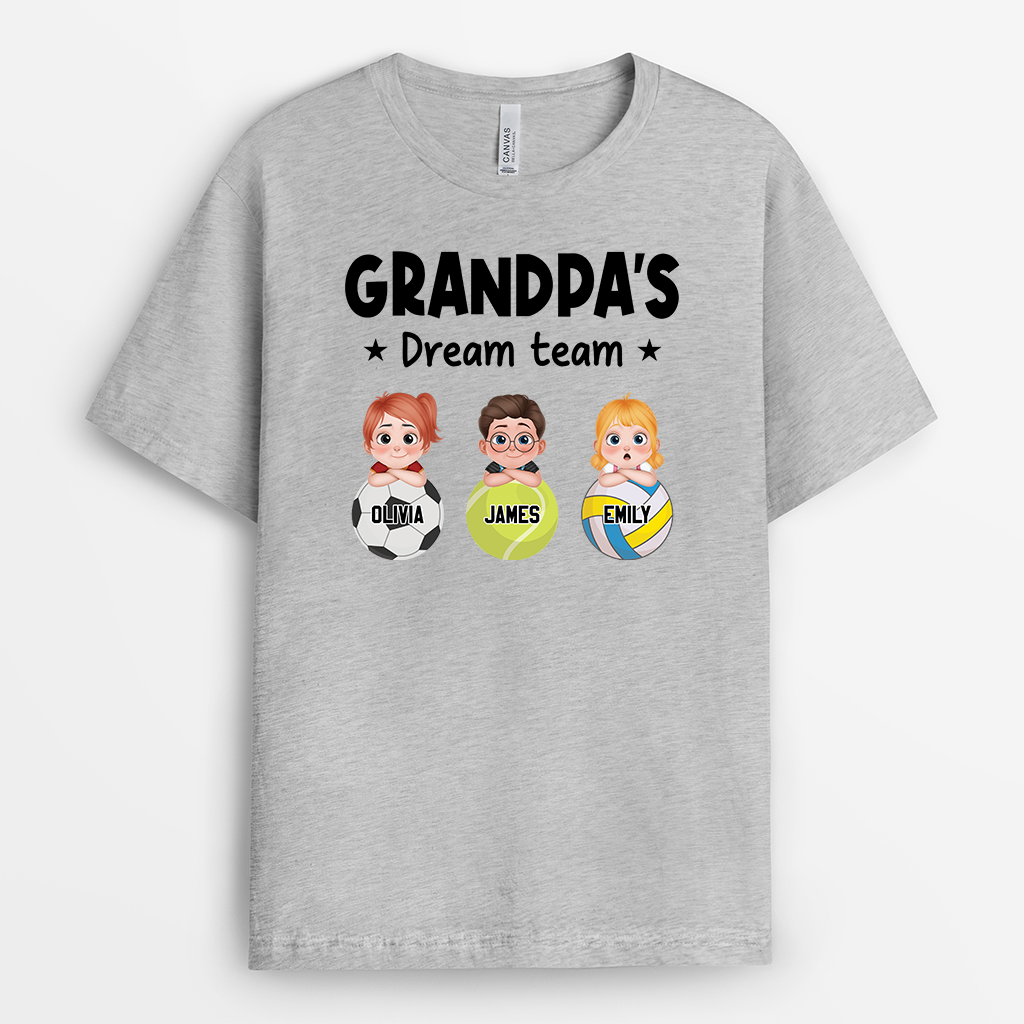 4794AUS2 personalized dad t shirt dad dream team t shirt 4794AKYMB