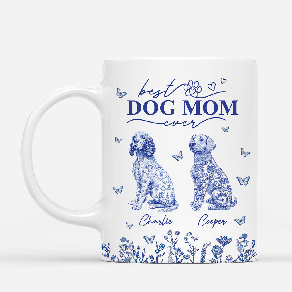 4803MUS1  personalized gifts for dog moms chinoiserie toile mug 4803M5KTC