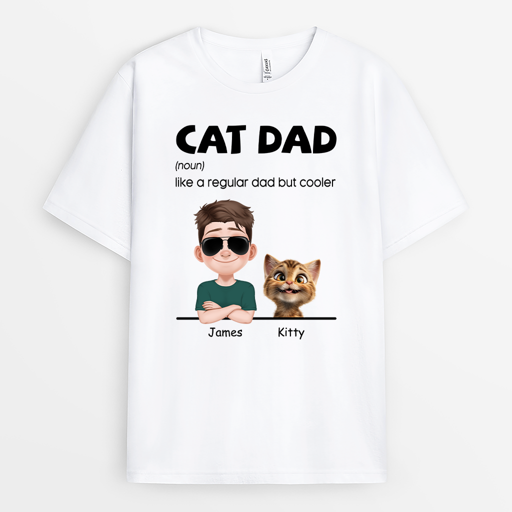 4808AUS1 personalized cat lover t shirt cat dad definition 4808AKH0D