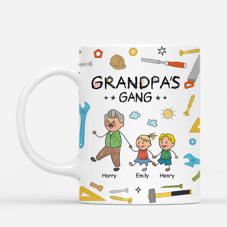 4810MUS1 custom gifts for grandad grandads gang mug 4810MKM0B