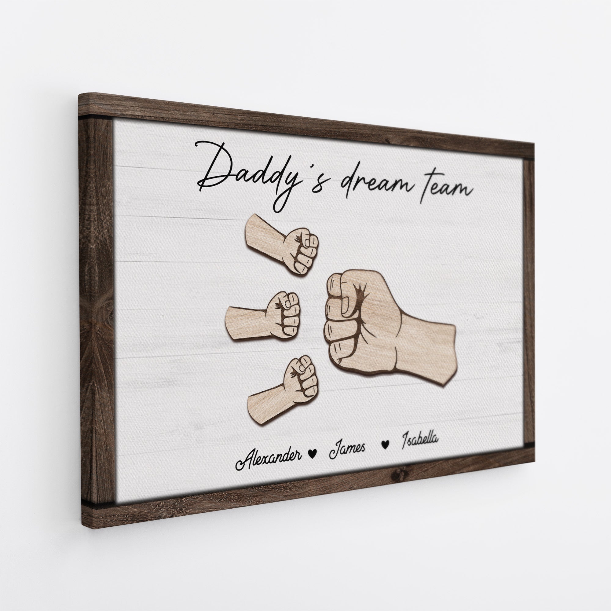 4815CUS2 personalized gifts for dads daddys dream team wooden canvas 4815C6Q5B_8cf58973 b11a 4a7f a6b8 489b1af7db41