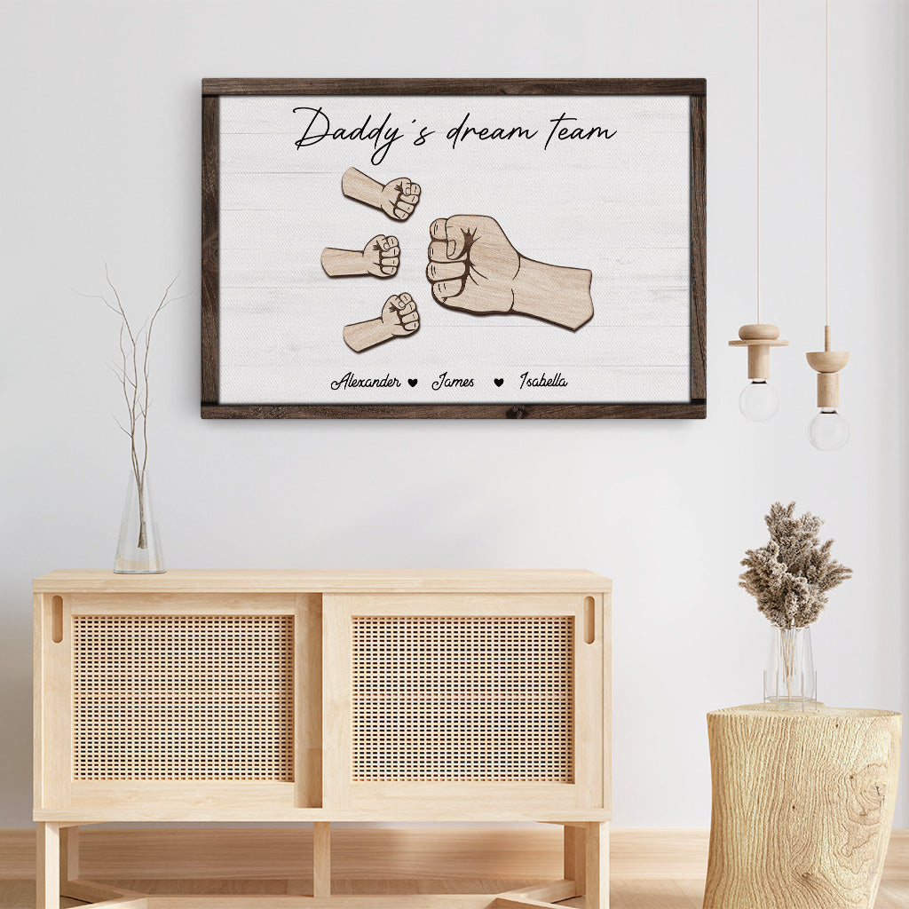 4815CUS3 personalized gifts for dads daddys dream team wooden canvas 4815C6Q5B_0ccc0f2d 7b8f 4483 b4c1 89bb3e0fce29
