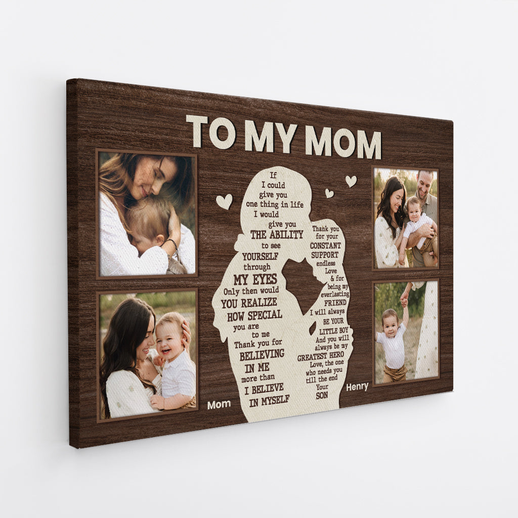 4817CUS2  personalized gift for dads to my dad photo message canvas  4817C5QAB