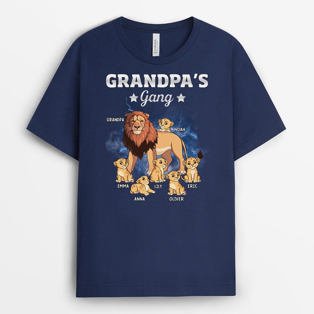 4836AUS2 custom dad t shirts lion daddys gang 4836AKL8B