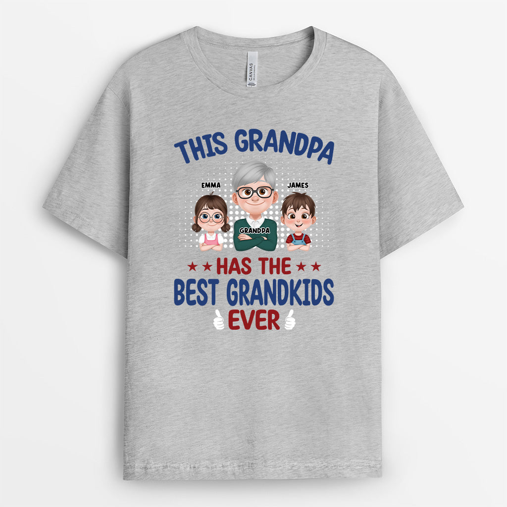 4838AUS2 personalized gifts for dads best kids ever t shirt 4838A