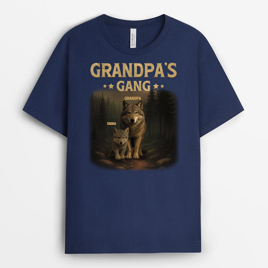 4847AUS2 personalized gifts for dad wolf daddys gang t shirt 4847A