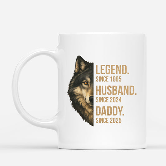 4848MUS1 personalized gifts for dad wolf mug legend since mug 4848MK8AB