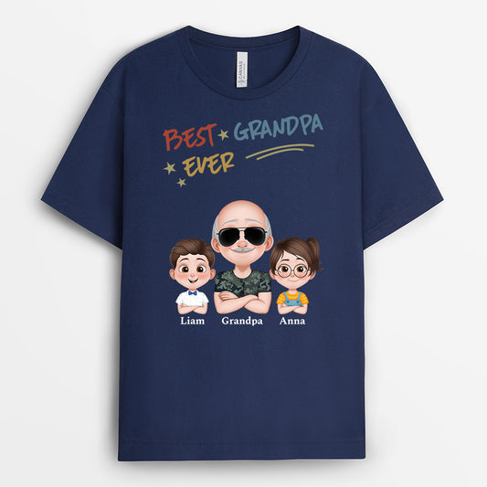 4874AUS2 personalized apparel for dad best daddy ever t shirt 4874A5T0B