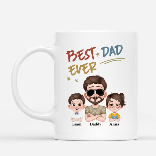 4874MUS1 custom gifts for dad best daddy ever coffee mug 4874M5T0B