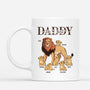 4882MUS1 personalized gift for dad the best lion daddy mug 4882M5L8B