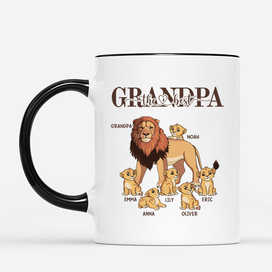 4882MUS2 personalized gift for dad the best lion daddy mug 4882M5L8B