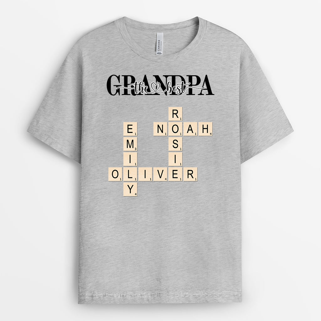 4884AUS2 personalized dad gifts best daddy crossword t shirt 4884A_34517dda 09c2 4be8 af1e 1a93b5056761