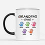 4897MUS2 3d printing effectcustom gifts for dad handprint daddys gang 3d mug 4897M8Q5B