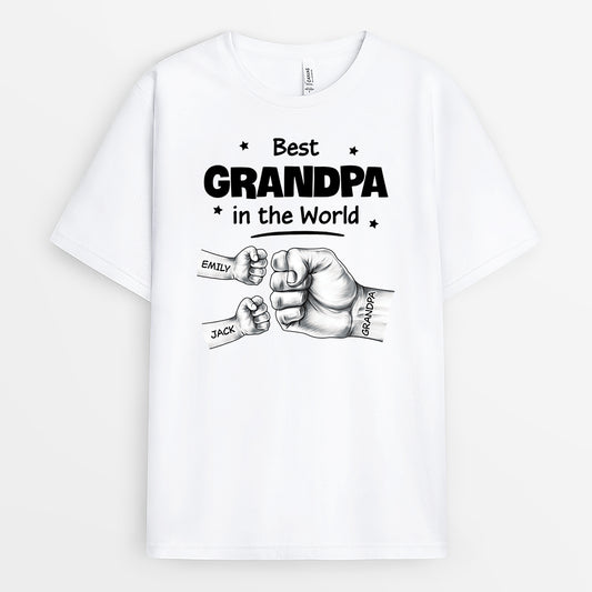 4903AUS2 personalized t shirt for dad best daddy in the word 4903A5T7B