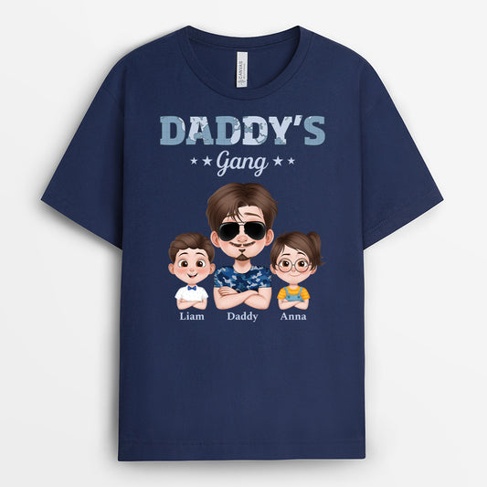 4911AUS1 personalized funny dad gifts cool daddys gang t shirt