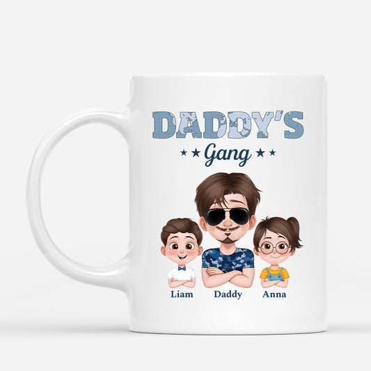 4911MUS1 personalized funny dad gift daddys gang coffee mug 4911M5T0B