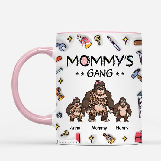 4915MUS2 3d printing effectcustom dad mugs gorilla daddys gang  4915M3Q7B