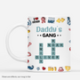 4921MUS1 3d printing effectcustom mug for dad daddys gang crossword 4921MTH0B