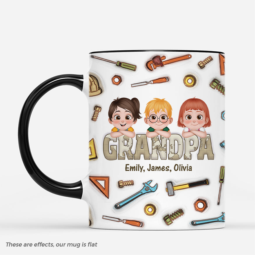 4926MUS2 personalized dad mugs our daddy 3d mug 4926M3T0B