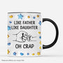 4927MUS3 3d printing effect personalized dad gifts like father like son mug 4927MKT0B