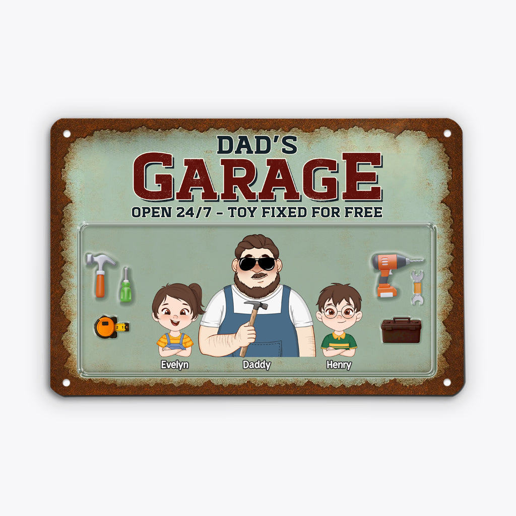 4936EUS1 personalized metal garage signs_ funny dad gifts 4936E5Y0B