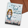 4947OUS1 personalized passport cover just a girl who loves traveling 4947O3LNA
