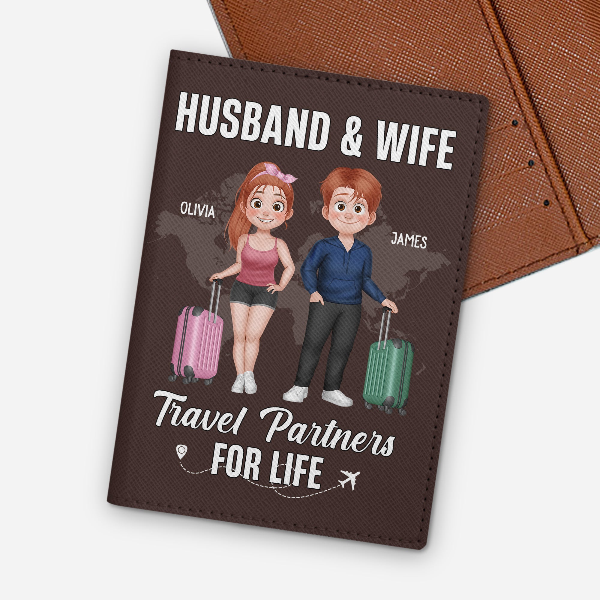 4955OUS1 custom passport covers for husband wife travel gifts for couples_ 4955O6MMA