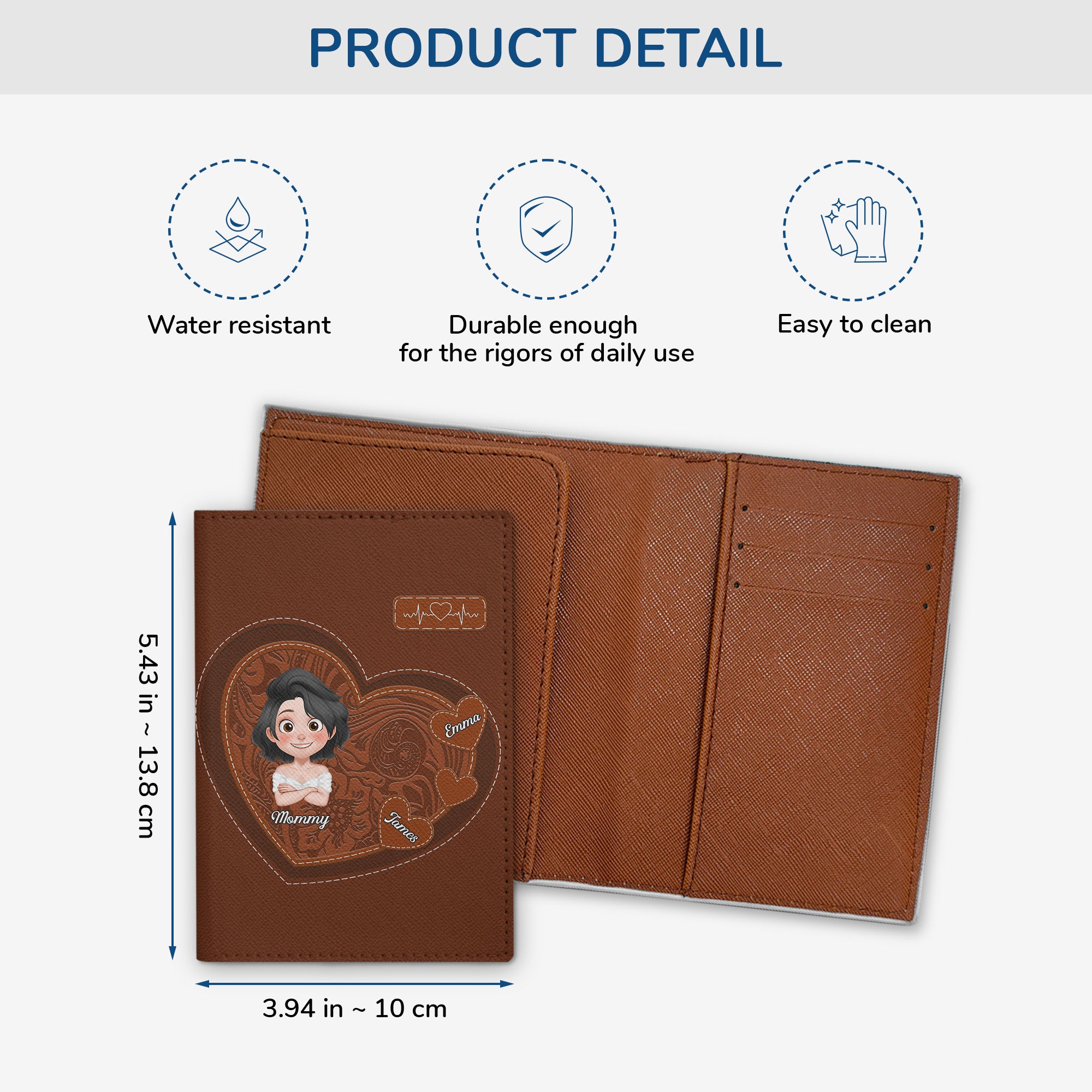 4962OUS3 personalized passport cover travel gifts for mom 4962O