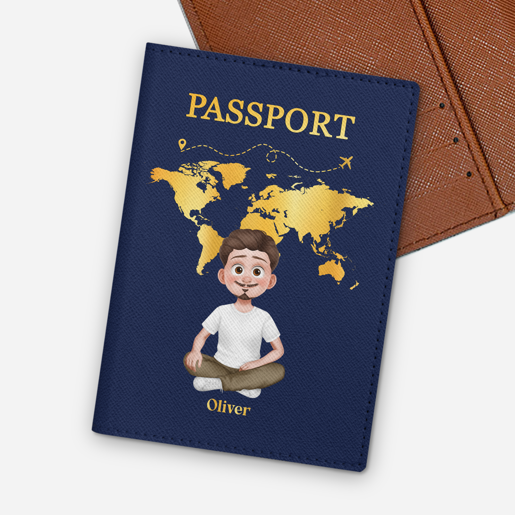 4969OUS1 personalized travel gifts leather passport cover with names 4969O3H0B
