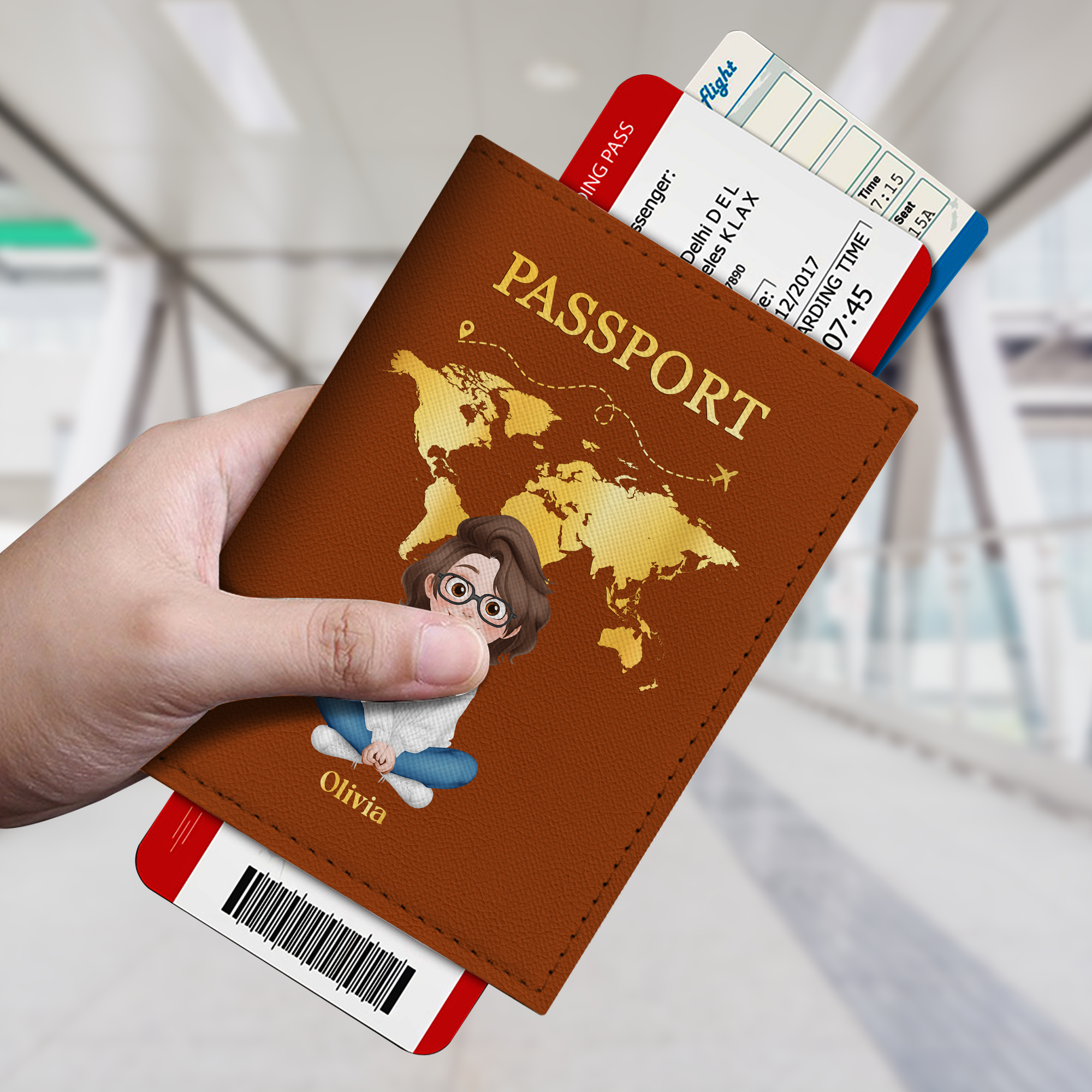 4969OUS2 personalized travel gifts leather passport cover with names 4969O3H0B