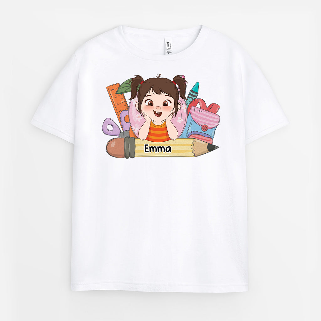 4973AUS1 personalized childrens t shirts cute back to school gifts 4973A3QTK