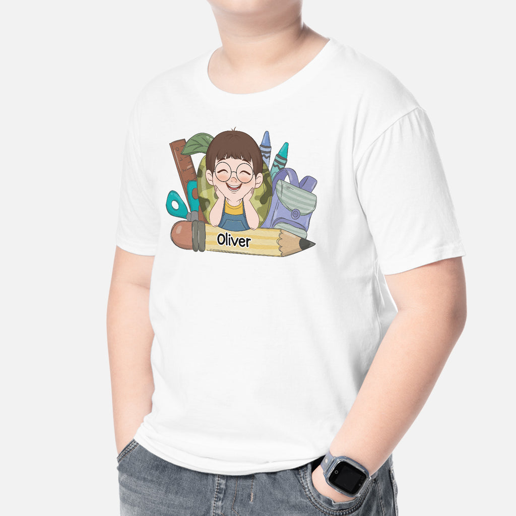 4973AUS2 personalized childrens t shirts cute back to school gifts 4973A3QTK