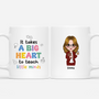 4975MUS1 Custom Teacher Mug It Takes a Big Heart To Shape Little Minds