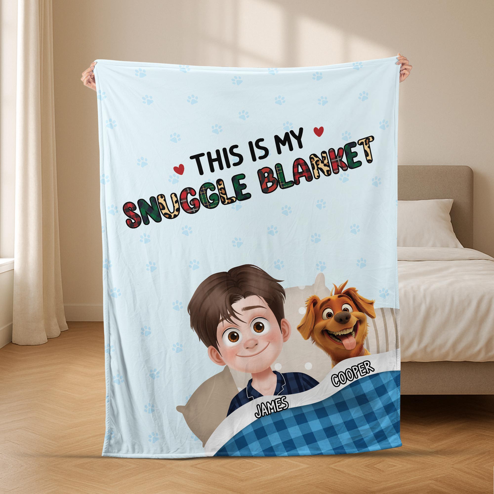 4988BUS2 personalized dog blankets_ cute dog mom presents 4988B8MC