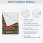 5002BUS4 personalized fleece blankets unique gifts for book lovers 5002B