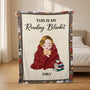 5012BUS2 personalized fleece blankets gifts for book lovers 5012B8LNA