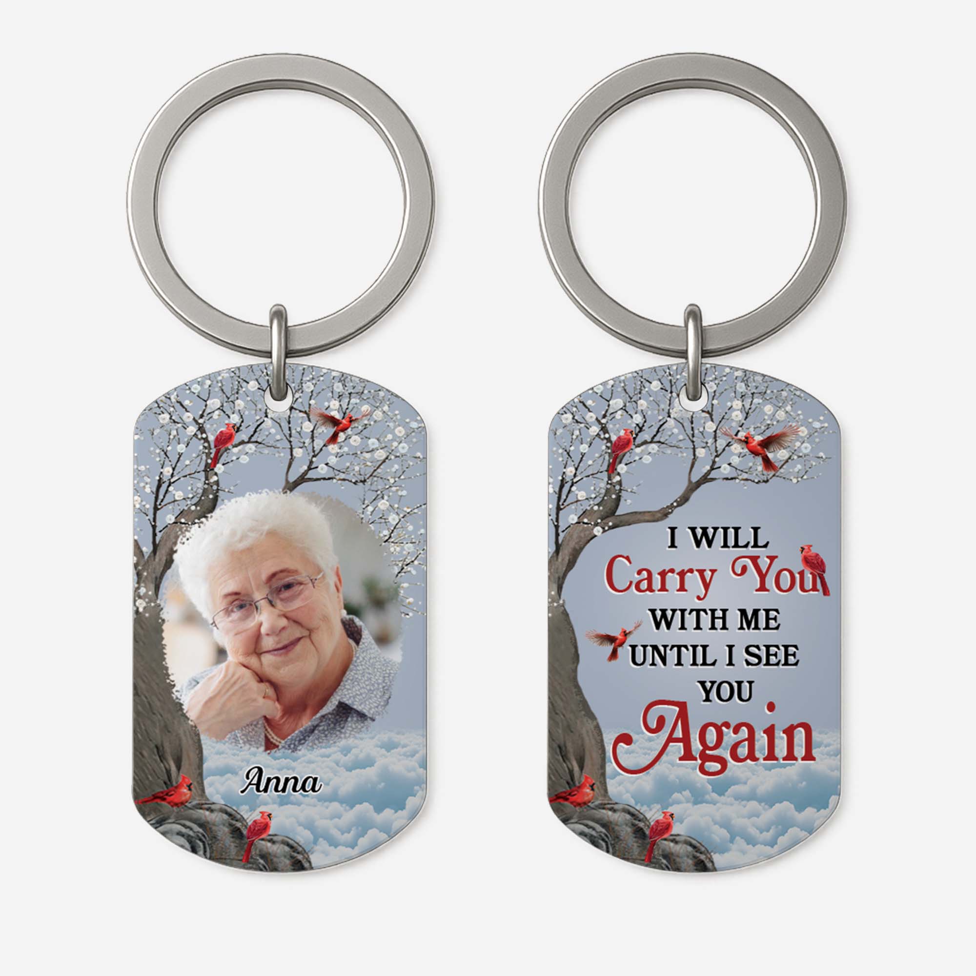 5015JUS1 custom memorial photo gifts until i see you again_ keychain 5015JKITA