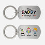 5024JUS1 Personalized Dad Gifts This Dad Belongs to Metal Keychain 5024J6HNB