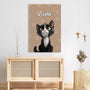 5032CUS3 personalized cat gifts for humans cute cat canvas prints 5032CKK5D