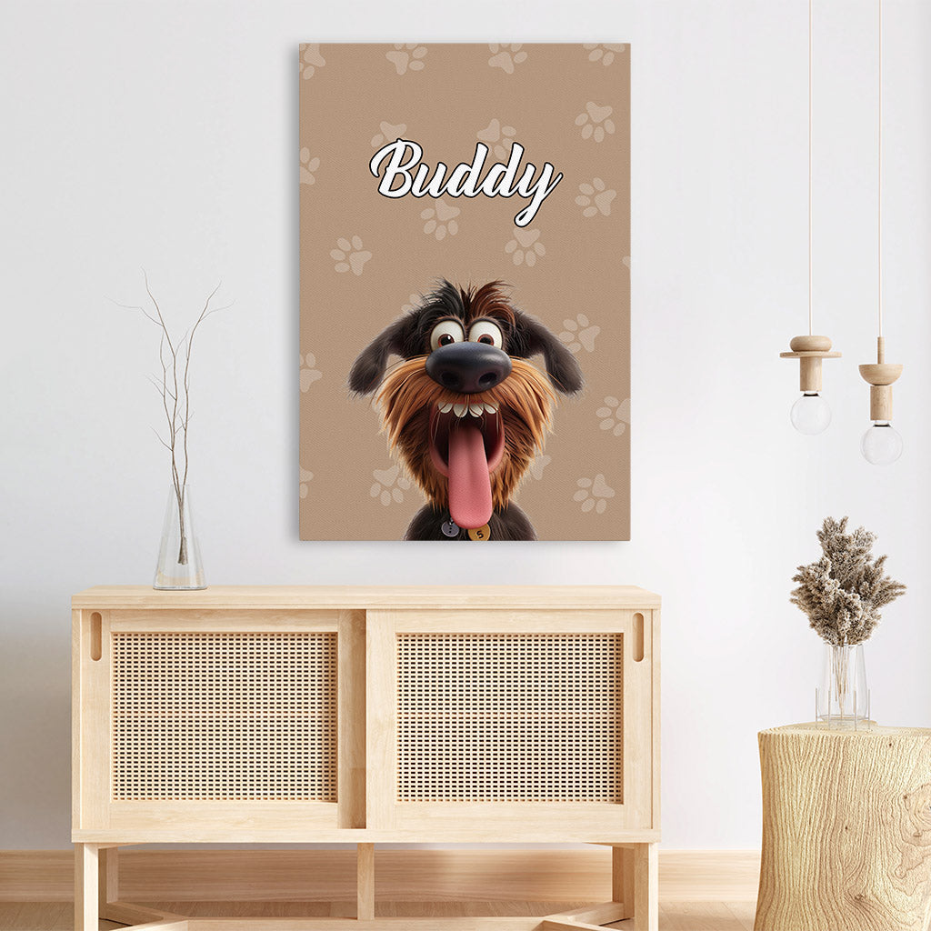 5032CUS3 personalized dog gifts for humans cute dog canvas prints 5032CKK5C