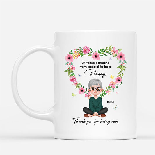 5036MUS1 personalized grandma mug thank you for being ours 5036MTVAA